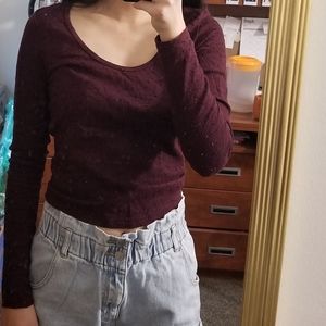 3 for $25 Scoop neck eyelet top